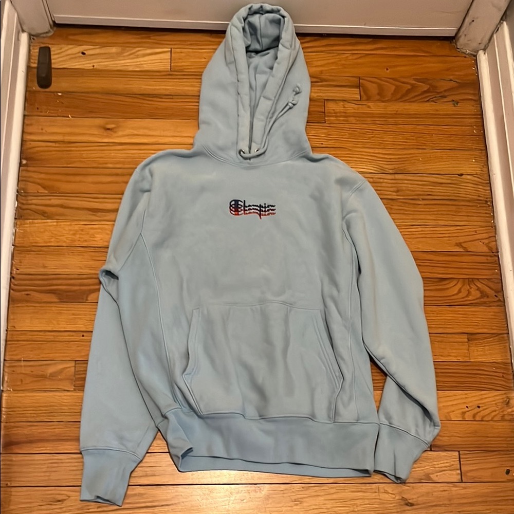 Champion Reverse Weave Blue Hoodie